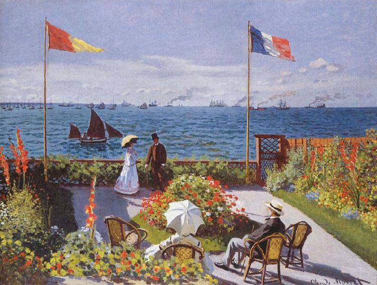 Claude Monet Jardin a Sainte Adresse Sweden oil painting art